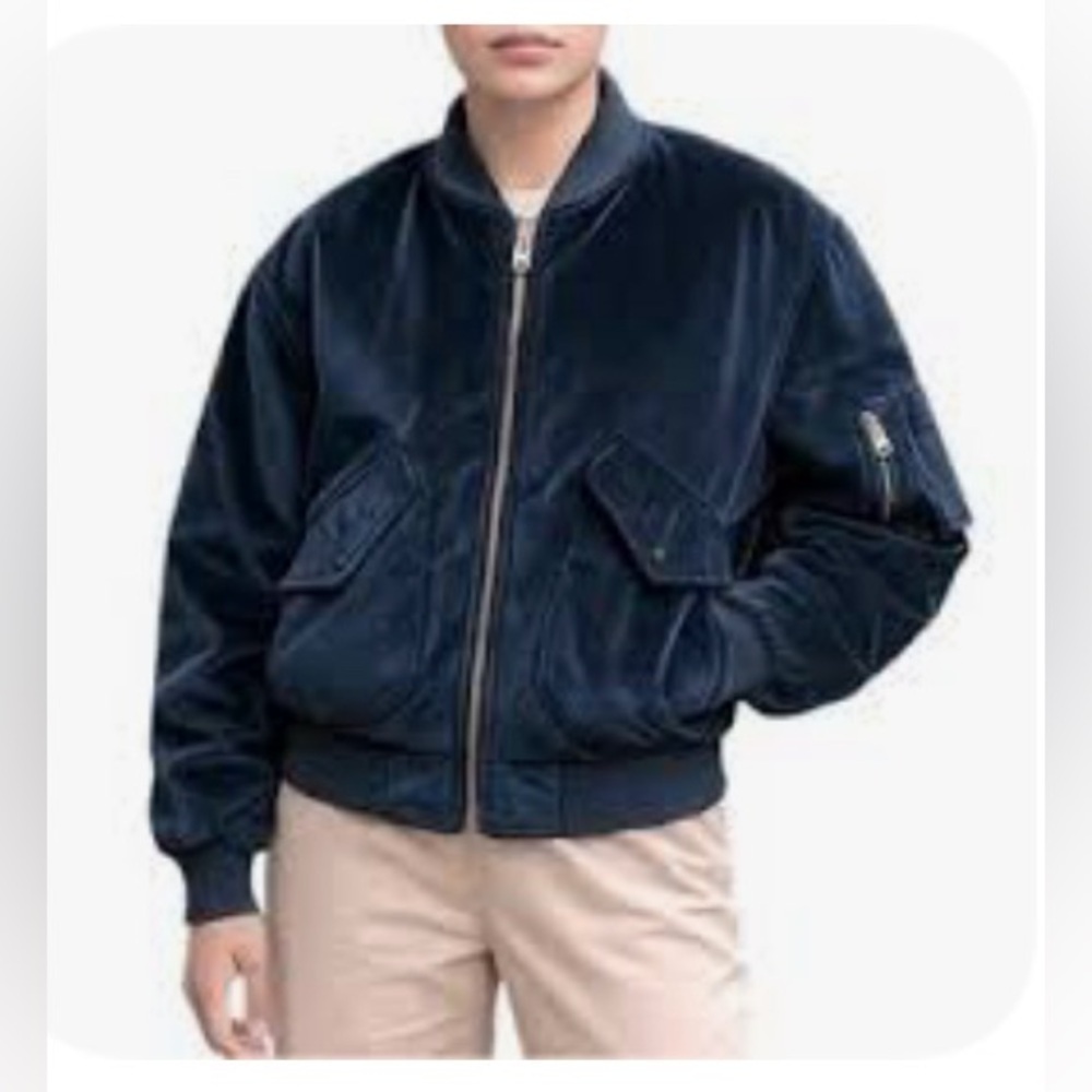 FATE by LFD Black Velour Lined Jacket Size Small